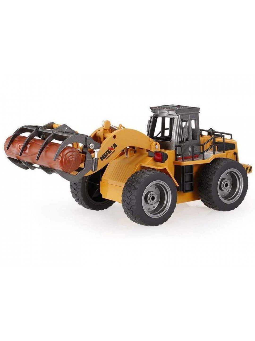 Металлический фронтальный погрузчик бревен HUI NA TOYS 1/50