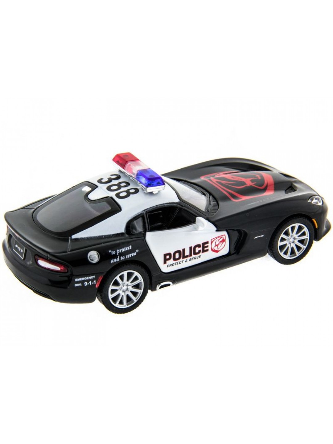 Машина Kinsmart 1:40 SRT Viper Police в асс. инерция (1/12шт.) б/к