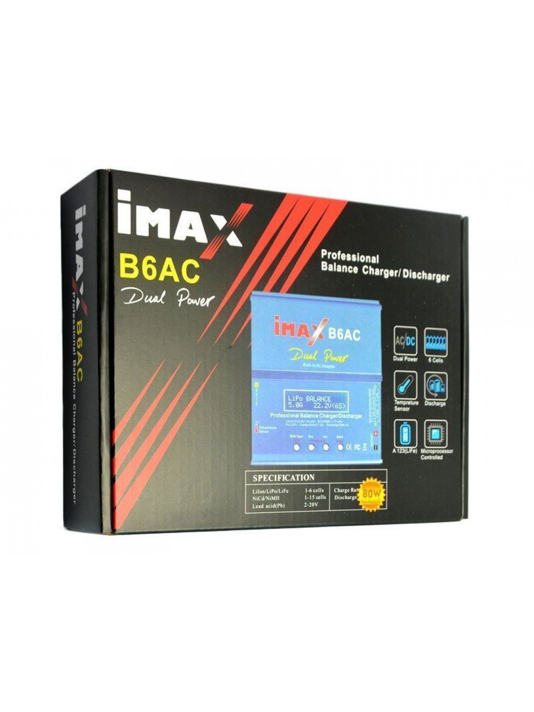 Универсальное зарядное устройство G.T.Power iMax B6AC 80Вт