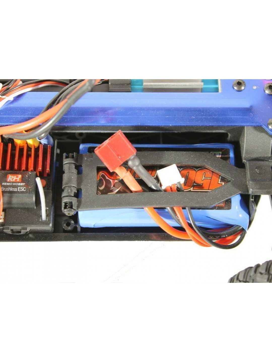 Радиоуправляемый монстр Remo Hobby SMAX Brushless V2.0 (синий) 4WD 2.4G 1/16 RTR
