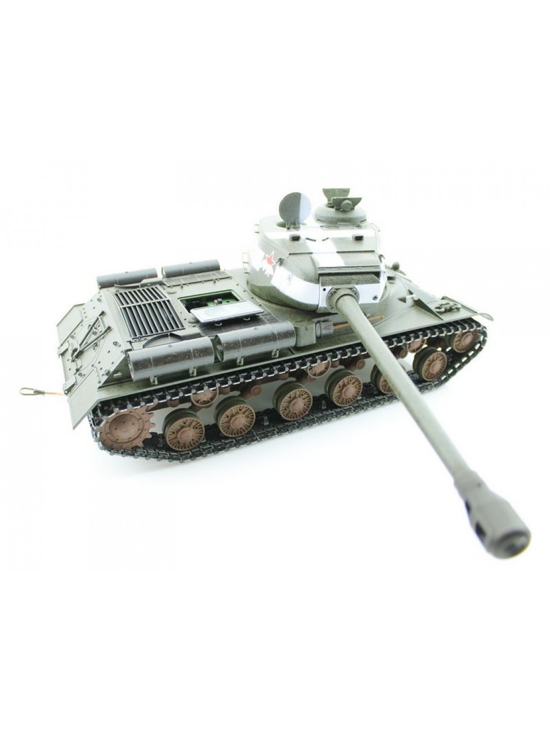 Р/У танк Taigen 1/16 ИС-2 модель 1944, СССР, зеленый, (для ИК танк. боя) 2.4G, деревян. коробка