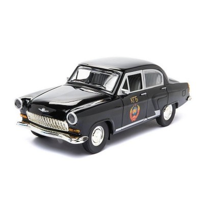 Машина "АВТОПАНОРАМА" ГАЗ-21 "Волга" 1/24 в/к  26*12*11см, черная