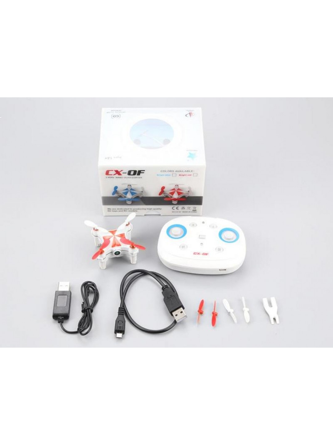 Р/У квадрокоптер Cheerson CX-OF-TX Mini, Wi-Fi, Optical Flow, RTF 2.4G (красный)