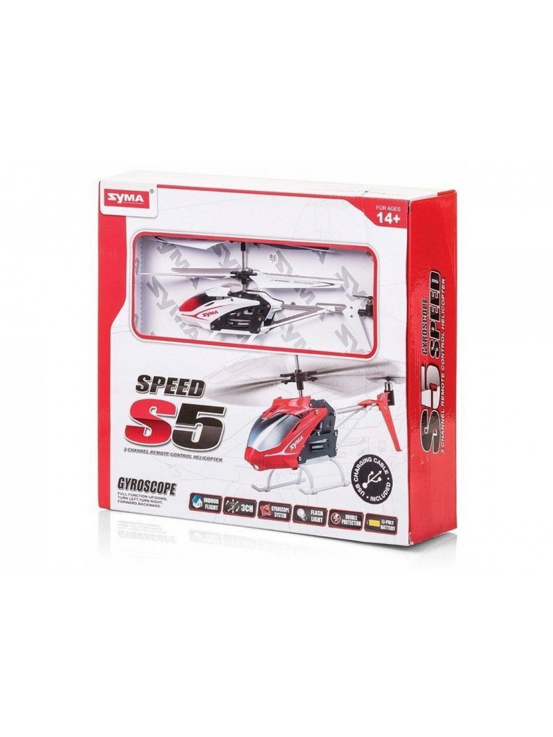 Р/У вертолет Syma S5 (белый) IR RTF