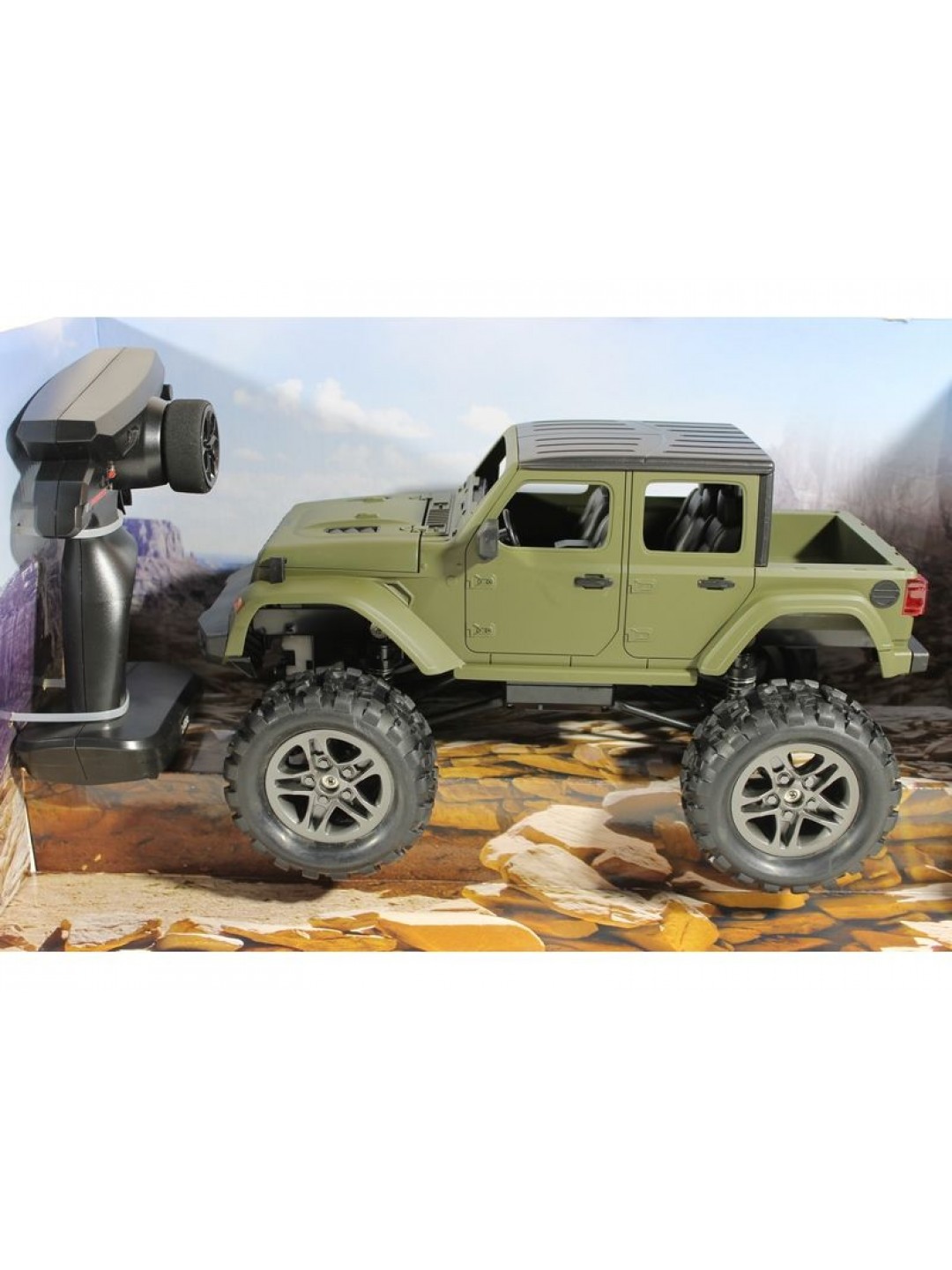 Радиоуправляемый краулер Double Eagle JEEP 1:14 4WD 2.4G (кузов пикап)