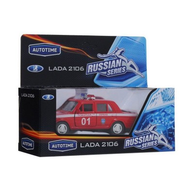 Машина Autotime "LADA 2106" пожарная охрана 1:36