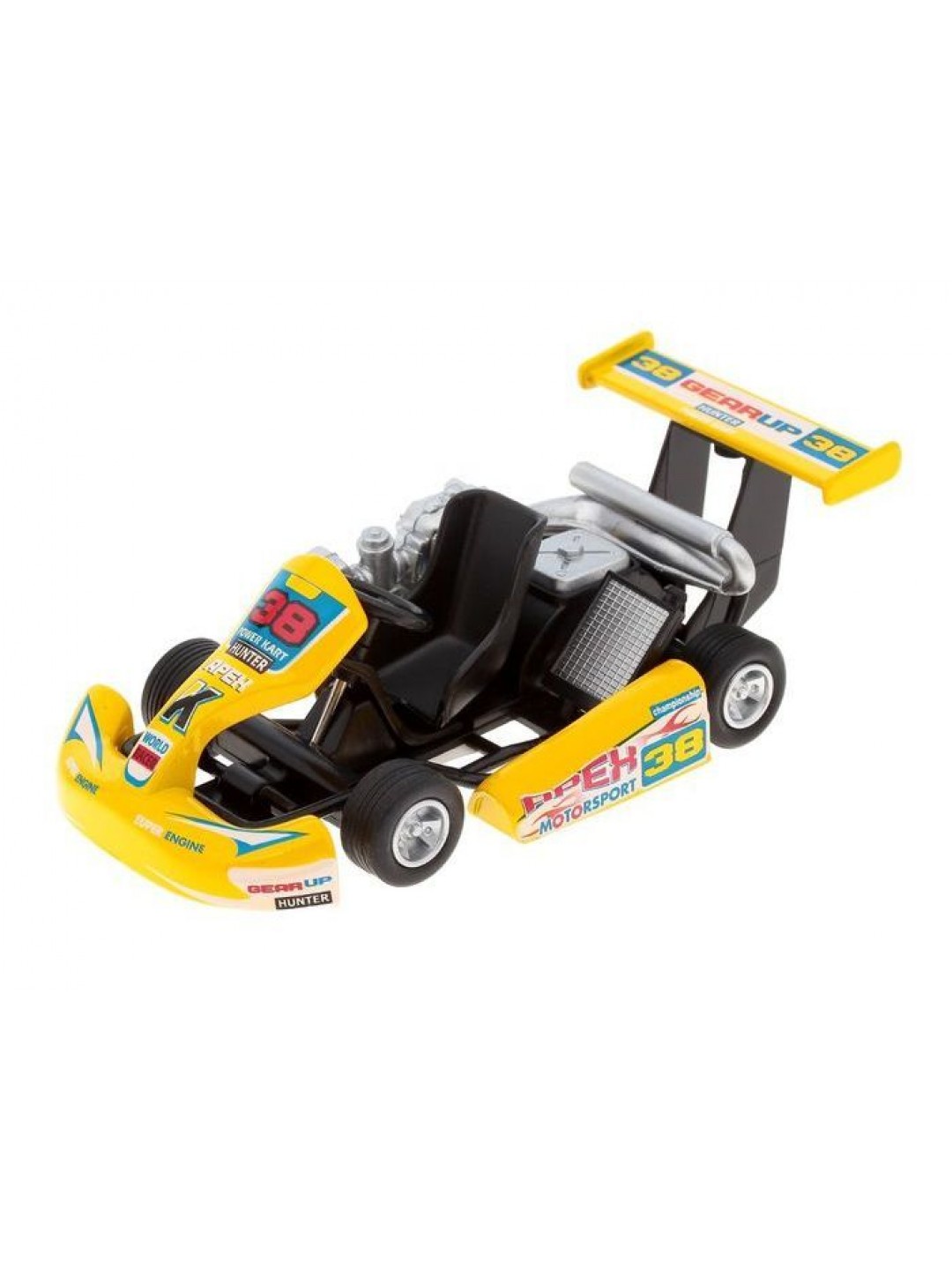 Машина Kinsmart "Turbo Go Kart" инерция (1/12шт.) б/к