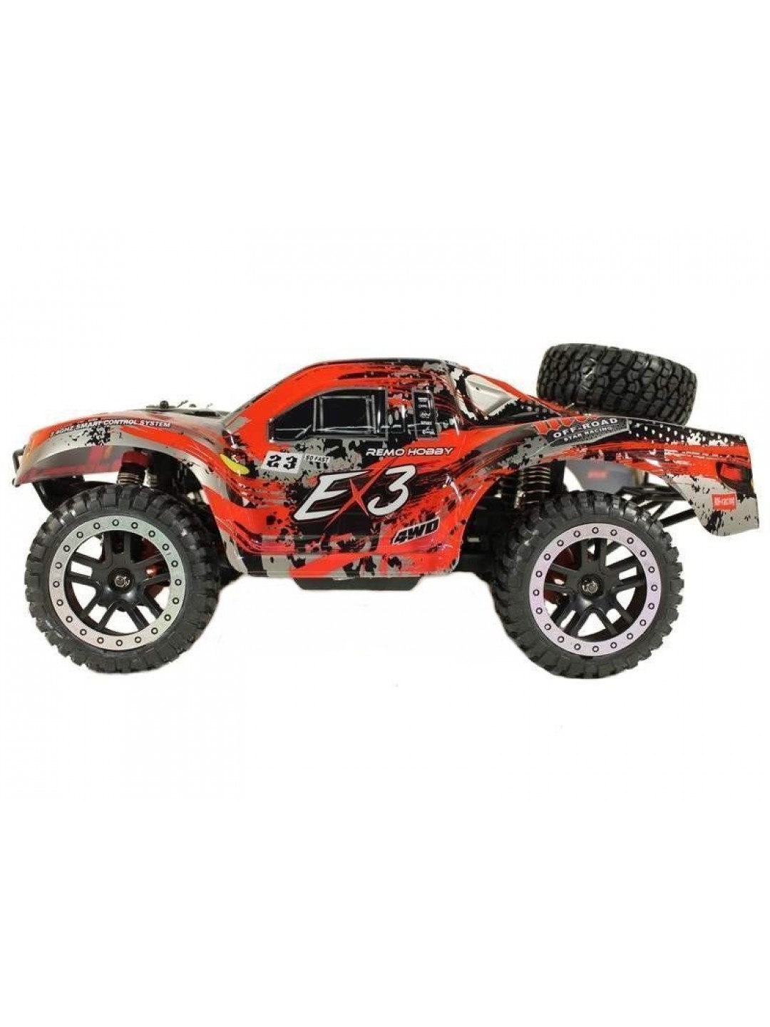 Радиоуправляемый шорт-корс Remo Hobby EX3 Brushless UPGRADE (красный) 4WD 2.4G 1/10 RTR