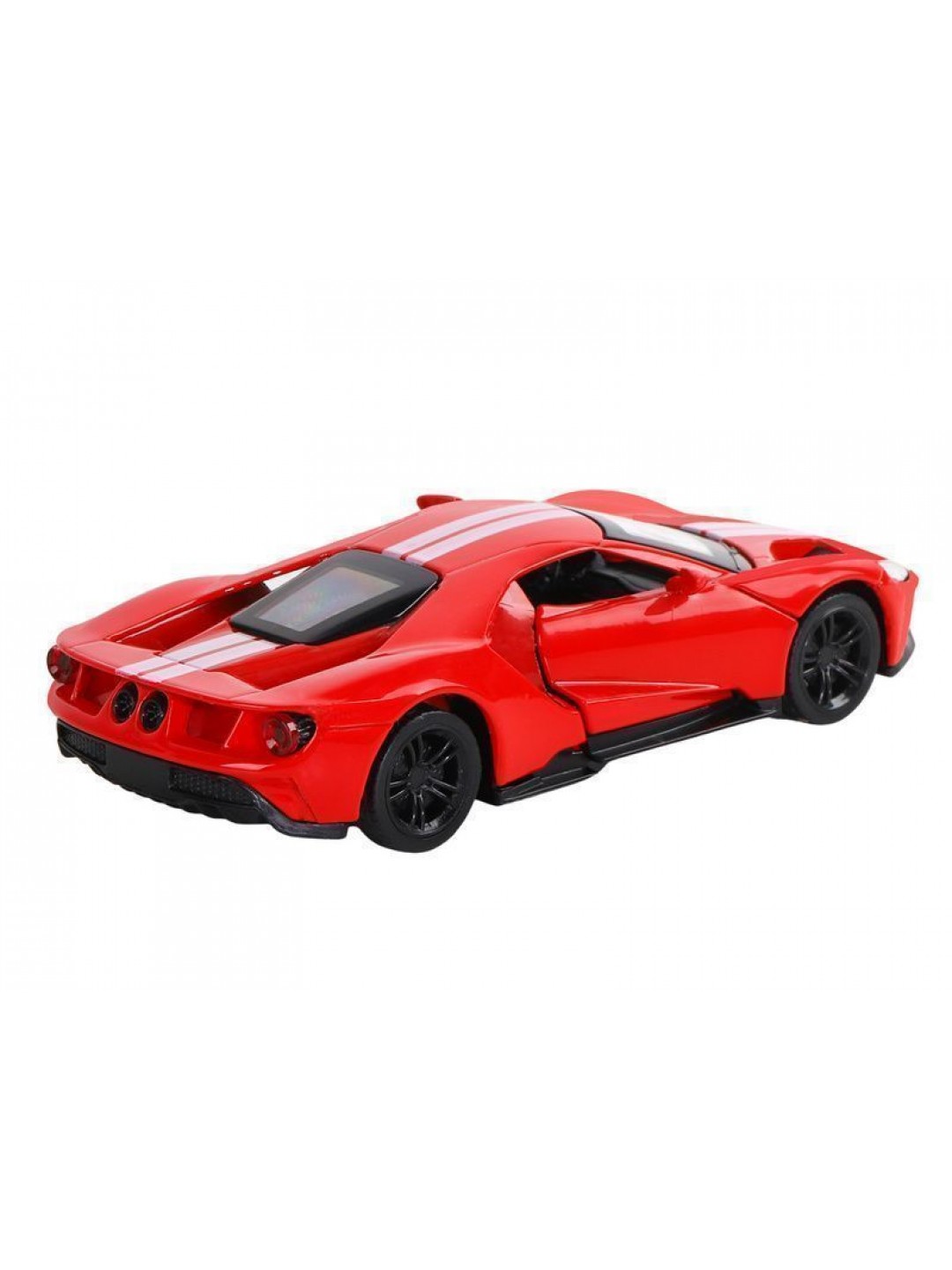 Машина "АВТОПАНОРАМА" Ford GT, красный, 1/42, инерция, откр. двери, в/к 17,5*12,5*6,5 см