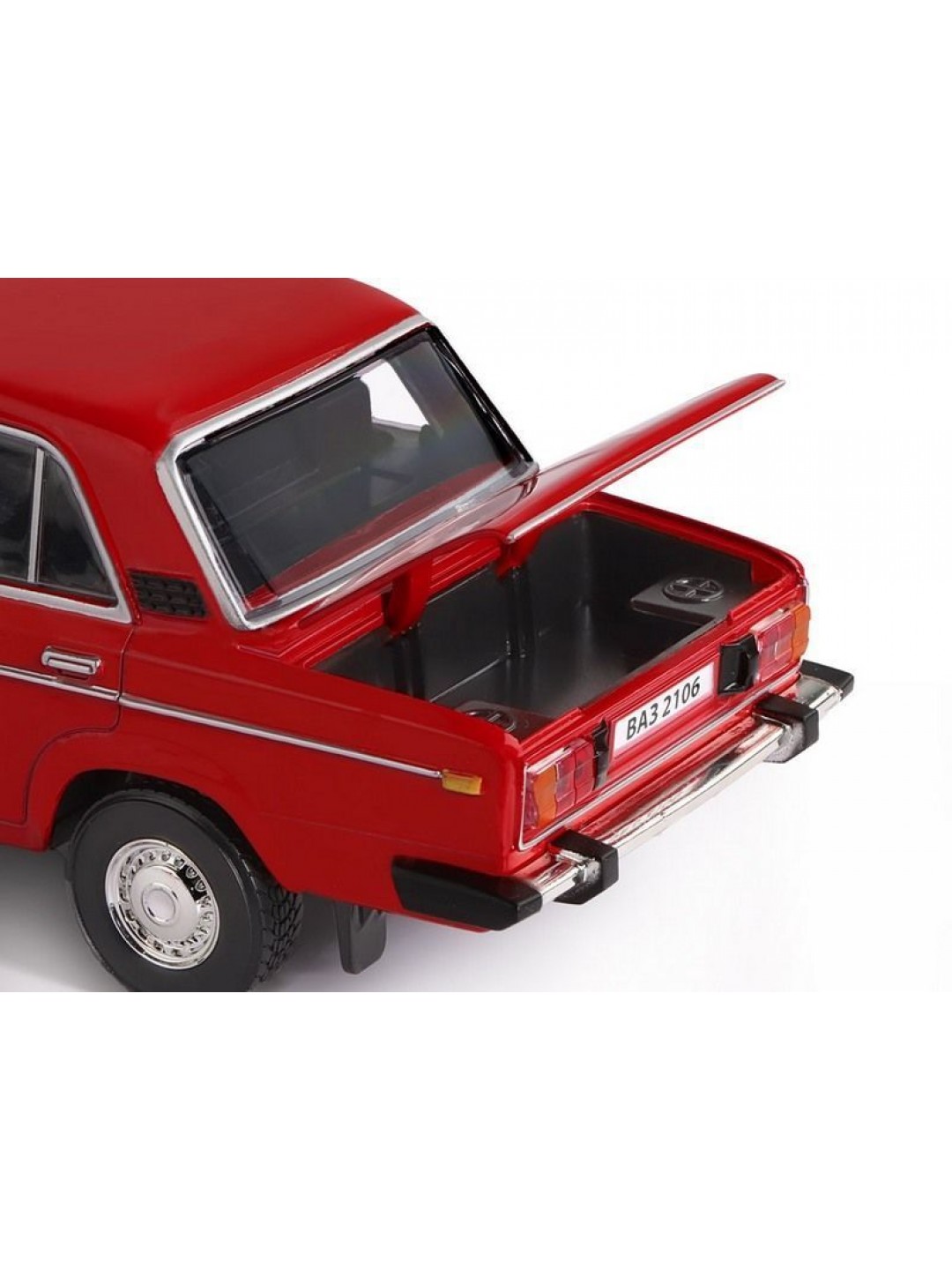Машина "АВТОПАНОРАМА" ВАЗ 2106, 1/22, красный, инерция, в/к 24,5*12,5*10,5 см