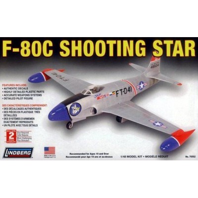 Склеиваемая модель Hawk Lindberg 1/48 F-80 C Shooting Star Склеиваемая модель Hawk Lindberg 1/48 F-80 C Shooting Star