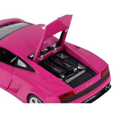 Машина "АВТОПАНОРАМА" Lamborghini Gallardo, розовый, 1/24, свет, звук, в/к 24,5*12,5*10,5 см
