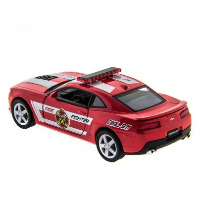 Машина Kinsmart 1:38 Chevrolet Camaro 2014 (Police/Fire) инерция (1/12шт.) б/к
