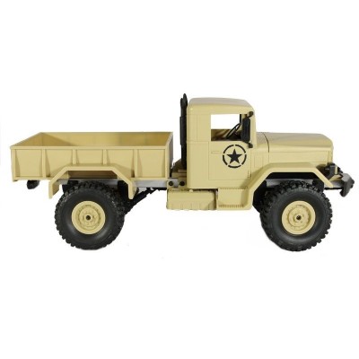 Радиоуправляемая машина MN MODEL военный грузовик (песочный) 4WD 2.4G 1/16 RTR