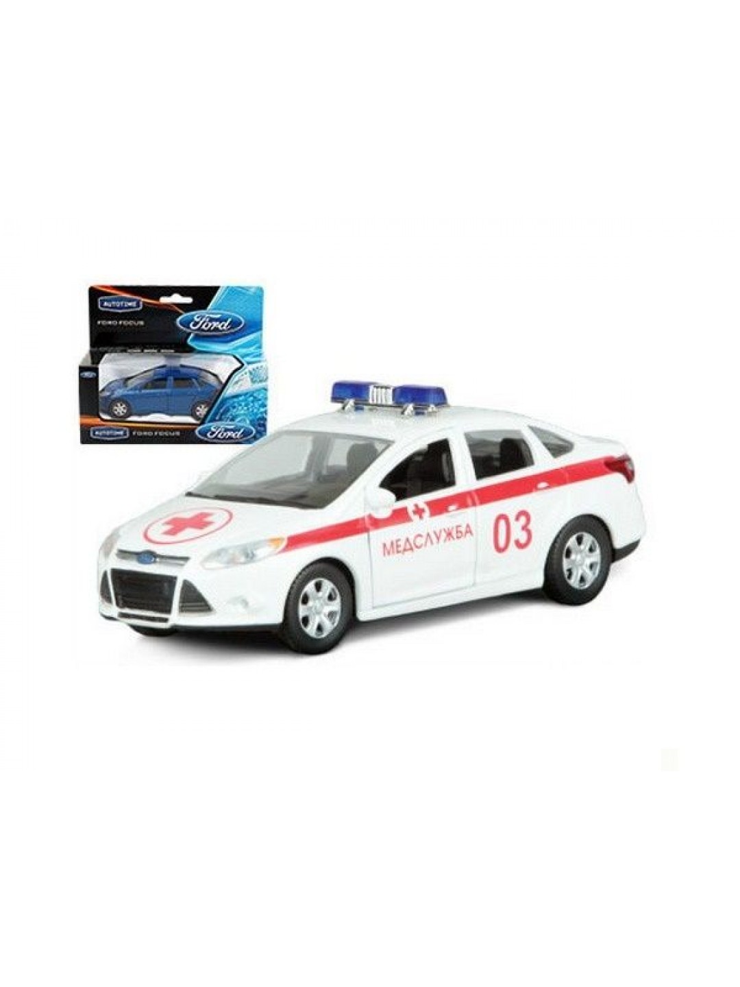 Машина Autotime "FORD FOCUS" скорая помощь 1:36