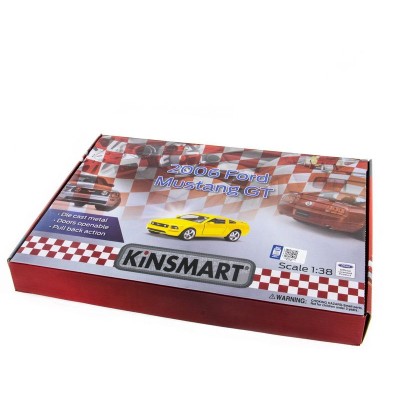 Машина Kinsmart 1:38 Ford Mustang GT с полосками инерция (1/12шт.) б/к