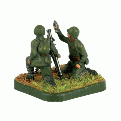Сборные солдатики ZVEZDA Советский 82-мм миномет с расчетом, 1/72