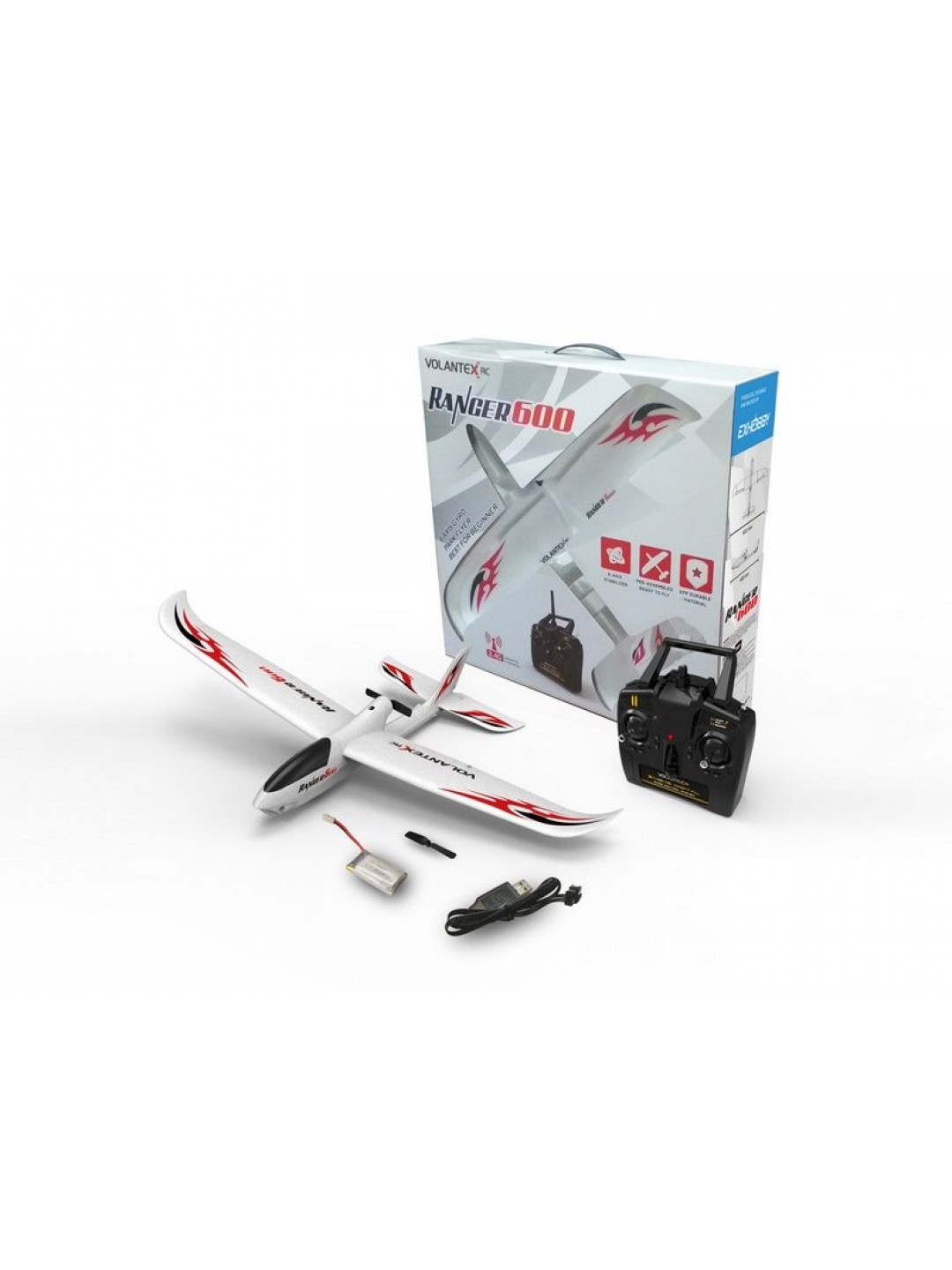 Радиоуправляемый планер Volantex RC Ranger 600мм 2.4G 4ch LiPo RTF with Gyro