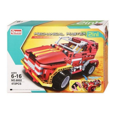 Р/У конструктор Qihui Mechanical Master 2 в 1 Джип и Родстер (472 детали)