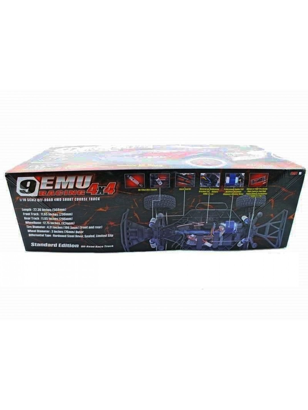 Радиоуправляемый шорт-корс Remo Hobby 9EMU TWINS MOTOR (синий) 4WD 2.4G 1/8 RTR