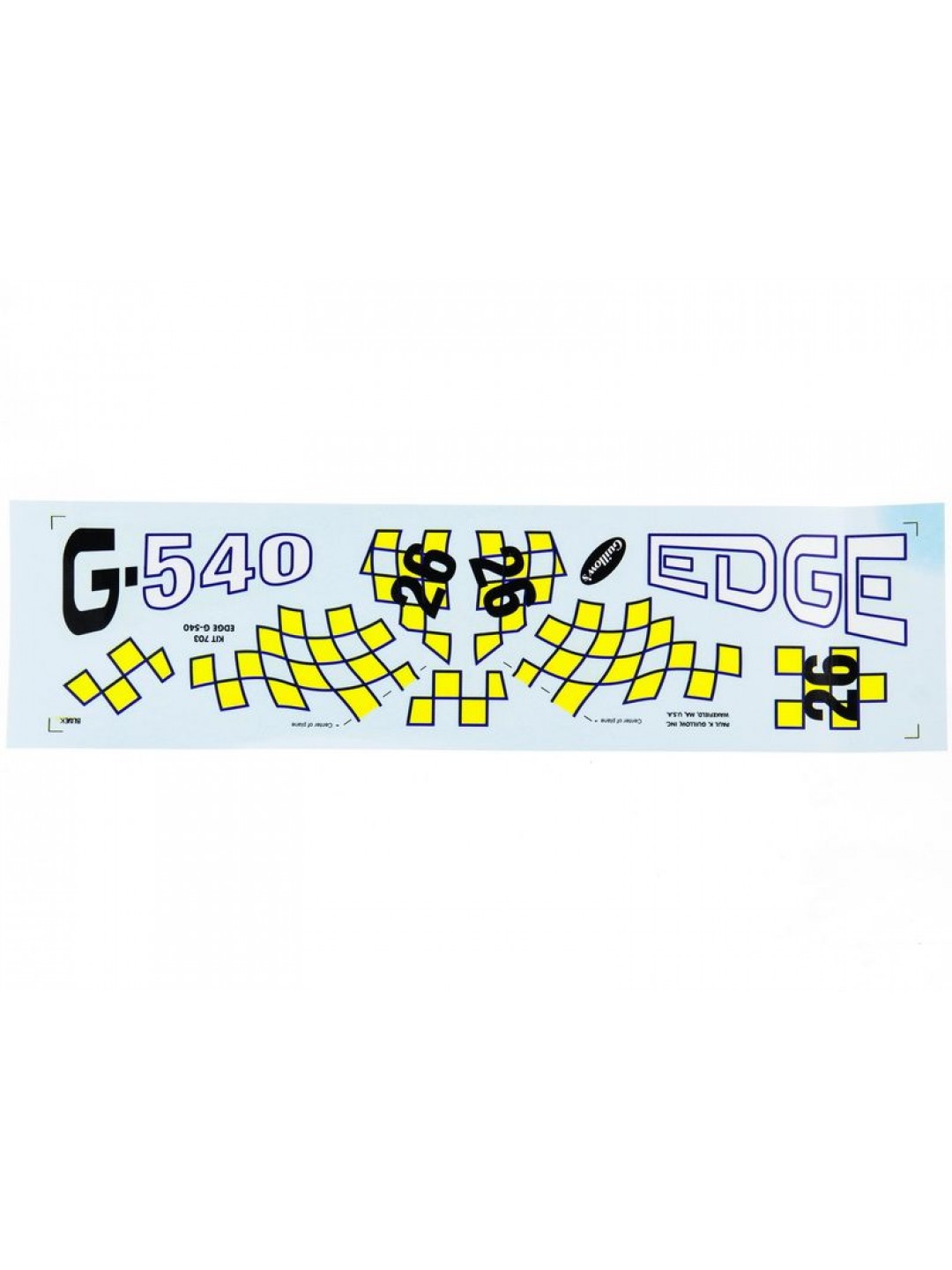 Сборная дер.модель.Самолет Edge 540. Guillows  1:14