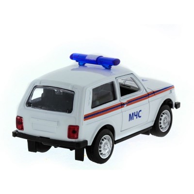 Машина "АВТОПАНОРАМА" инерц. ВАЗ 2121 1/50, в/к 12*7*5,5 см, белая