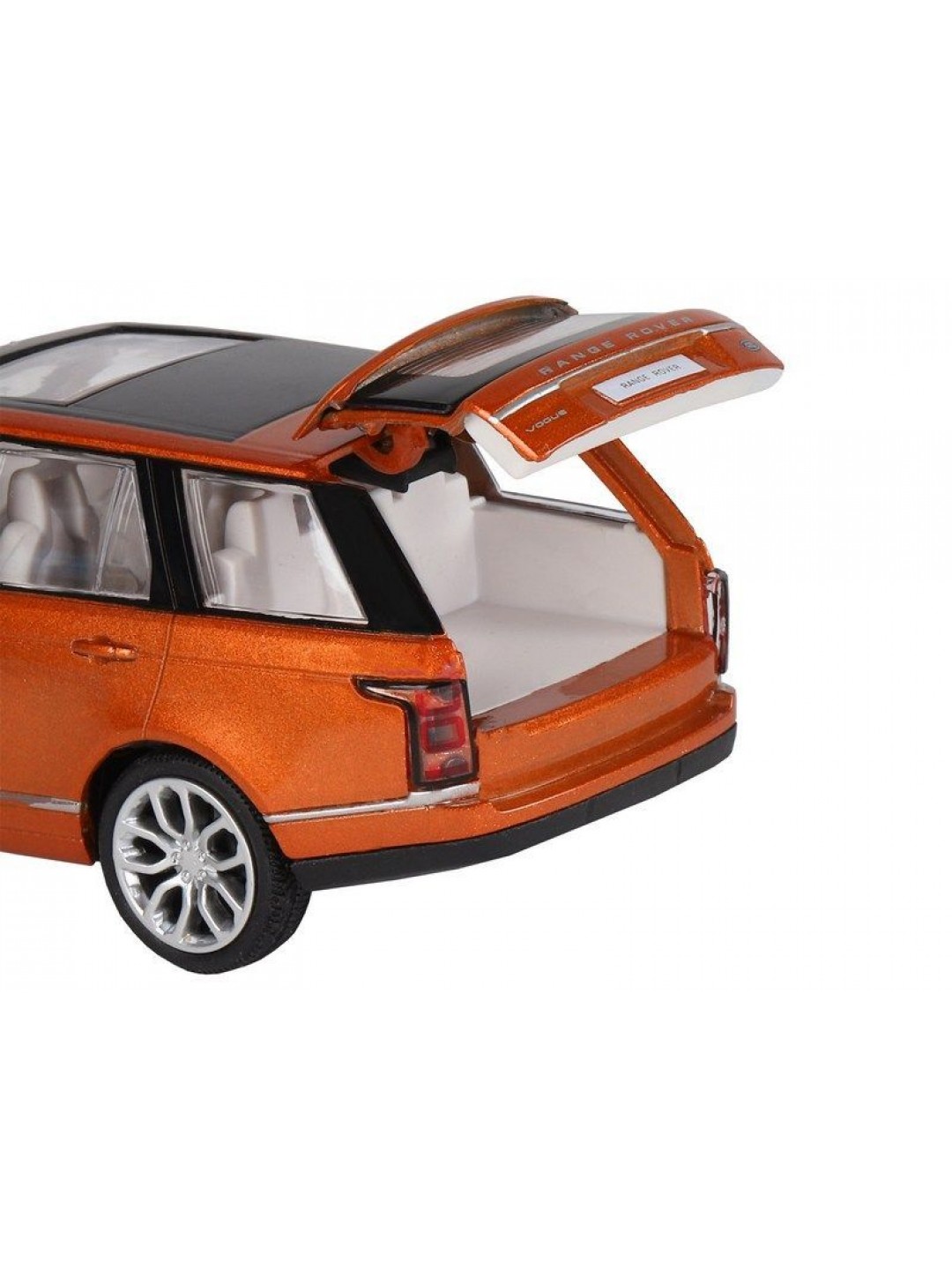 Машина "АВТОПАНОРАМА" 2013 Range Rover, оранжевый, 1/34, свет, звук, инерция, в/к 17,5*13,5*9 см