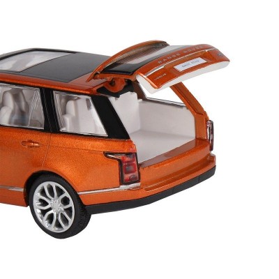Машина "АВТОПАНОРАМА" 2013 Range Rover, оранжевый, 1/34, свет, звук, инерция, в/к 17,5*13,5*9 см