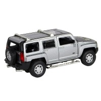 Машина "АВТОПАНОРАМА" Hummer H3, серебряный, 1/32, свет, звук, инерция, в/к 17,5*13,5*9 см Машина "АВТОПАНОРАМА" Hummer H3, серебряный, 1/32, свет, звук, инерция, в/к 17,5*13,5*9 см