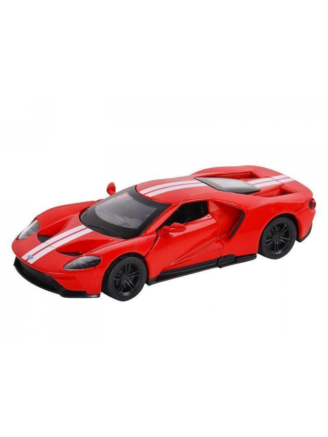 Машина "АВТОПАНОРАМА" Ford GT, красный, 1/42, инерция, откр. двери, в/к 17,5*12,5*6,5 см