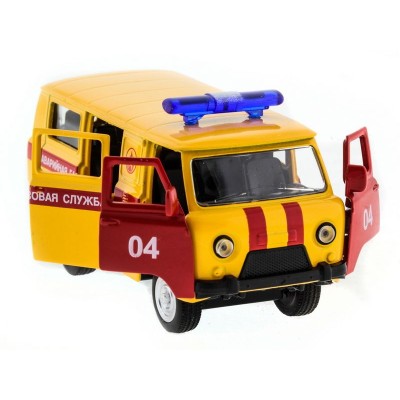 Машина "АВТОПАНОРАМА" инерц. УАЗ (аварийная) 1/50, в/к 12*7*5,5 см