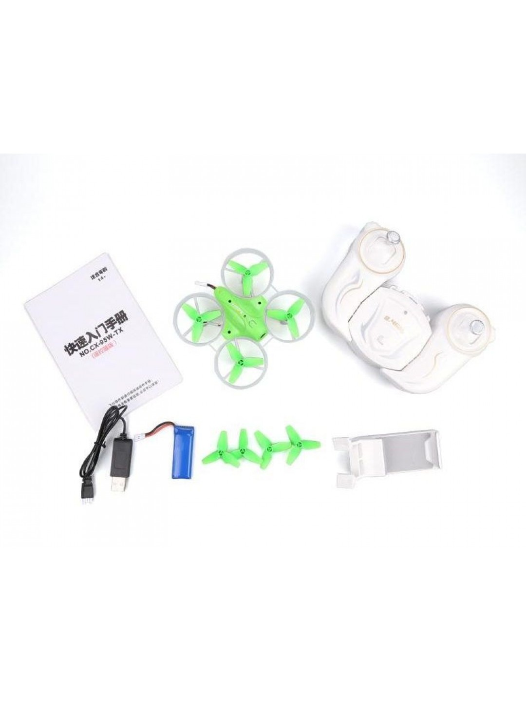 Р/У квадрокоптер Cheerson CX-95W WiFi Mini Racing Drone RTF 2.4G (зеленый)