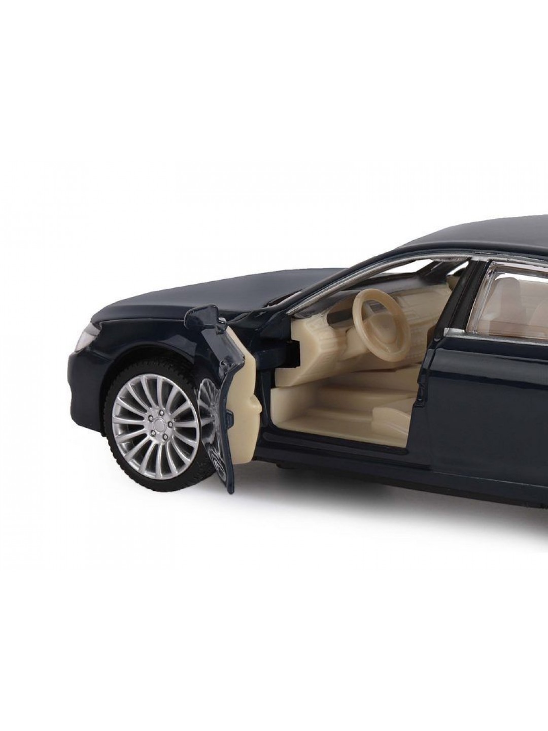 Машина "АВТОПАНОРАМА" BMW 760LI, синий, 1/34, свет, звук, инерция, в/к 17,5*13,5*9 см