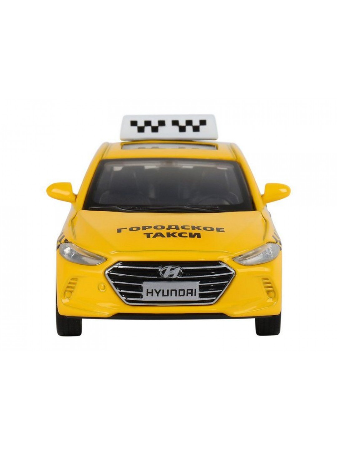Машина "АВТОПАНОРАМА" HYUNDAI ELANTRA, ГОРОДСКОЕ ТАКСИ, 1/40, инерция, откр. двери, 17,5*12,5*6,5