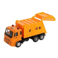 Машина "АВТОПАНОРАМА" "Мусоровоз", 1:54, цвет желтый, инерция, в/к 16,5*6,3*9 Машина "АВТОПАНОРАМА" "Мусоровоз", 1:54, цвет желтый, инерция, в/к 16,5*6,3*9