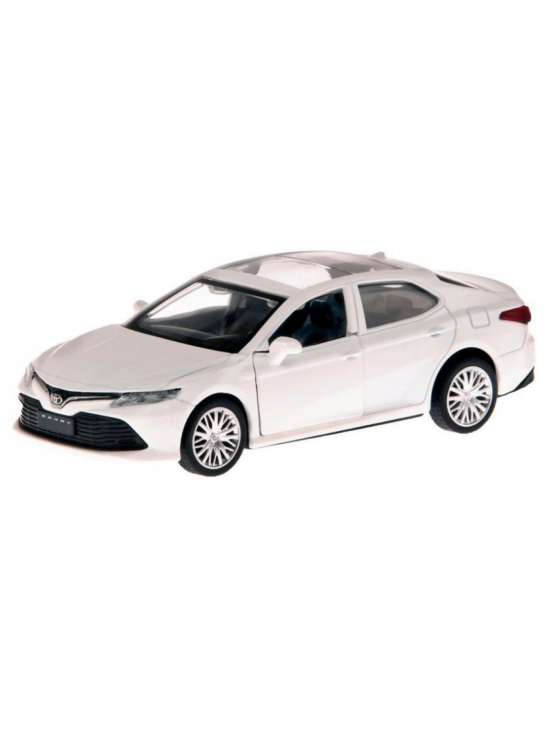 Машина "АВТОПАНОРАМА" Toyota Camry, белый, 1/43, откр. двери, инерция, в/к 17,5*12,5*6,5 см