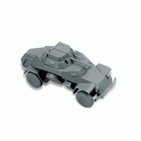 Сборная модель ZVEZDA Немецкий легкий бронеавтомобиль Sd.kfz 222, 1/100