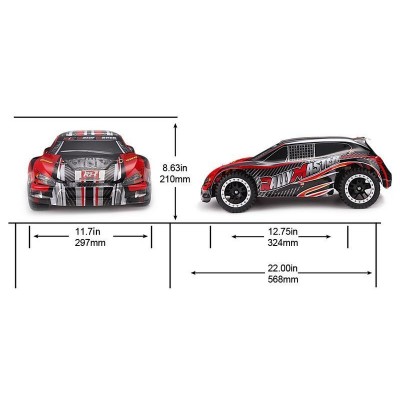 Радиоуправляемая шоссейка Remo Hobby Rally Master (красная) 4WD 2.4G 1/8 RTR