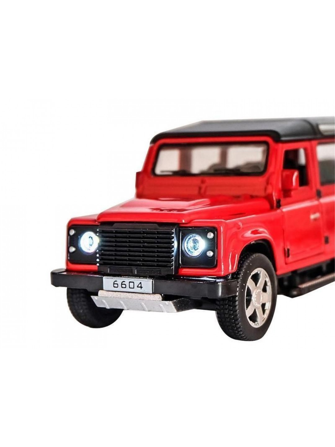 Машина Land Rover Defender 6604 1/32 свет, звук, в асс. инерция (1/12шт.), б/к, 15 см