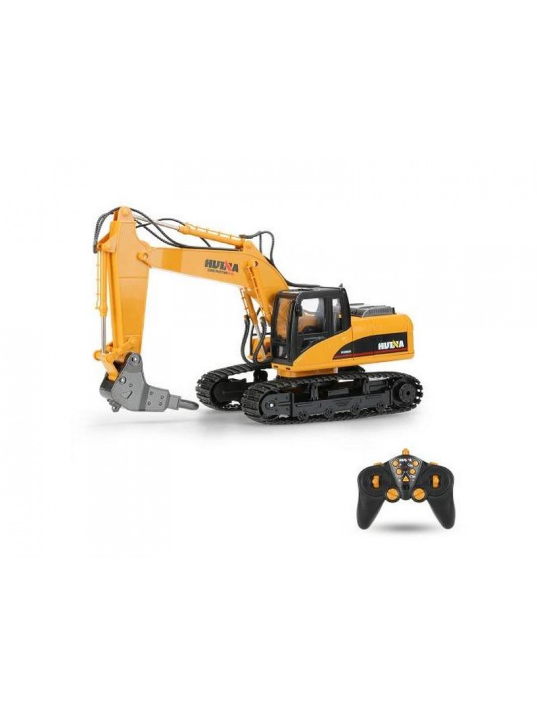 Радиоуправляемый экскаватор c отбойным молотом HUI NA TOYS 2.4G 16CH 1/14 RTR