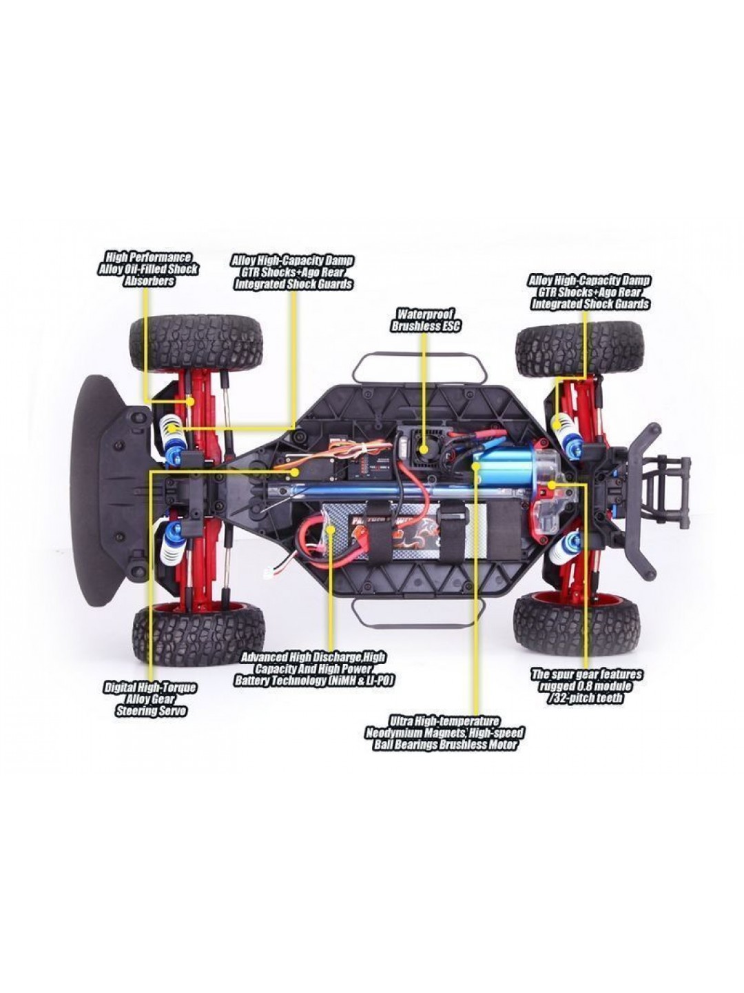 Радиоуправляемая шоссейка Remo Hobby Rally Master Brushless (красная) 4WD 2.4G 1/8 RTR