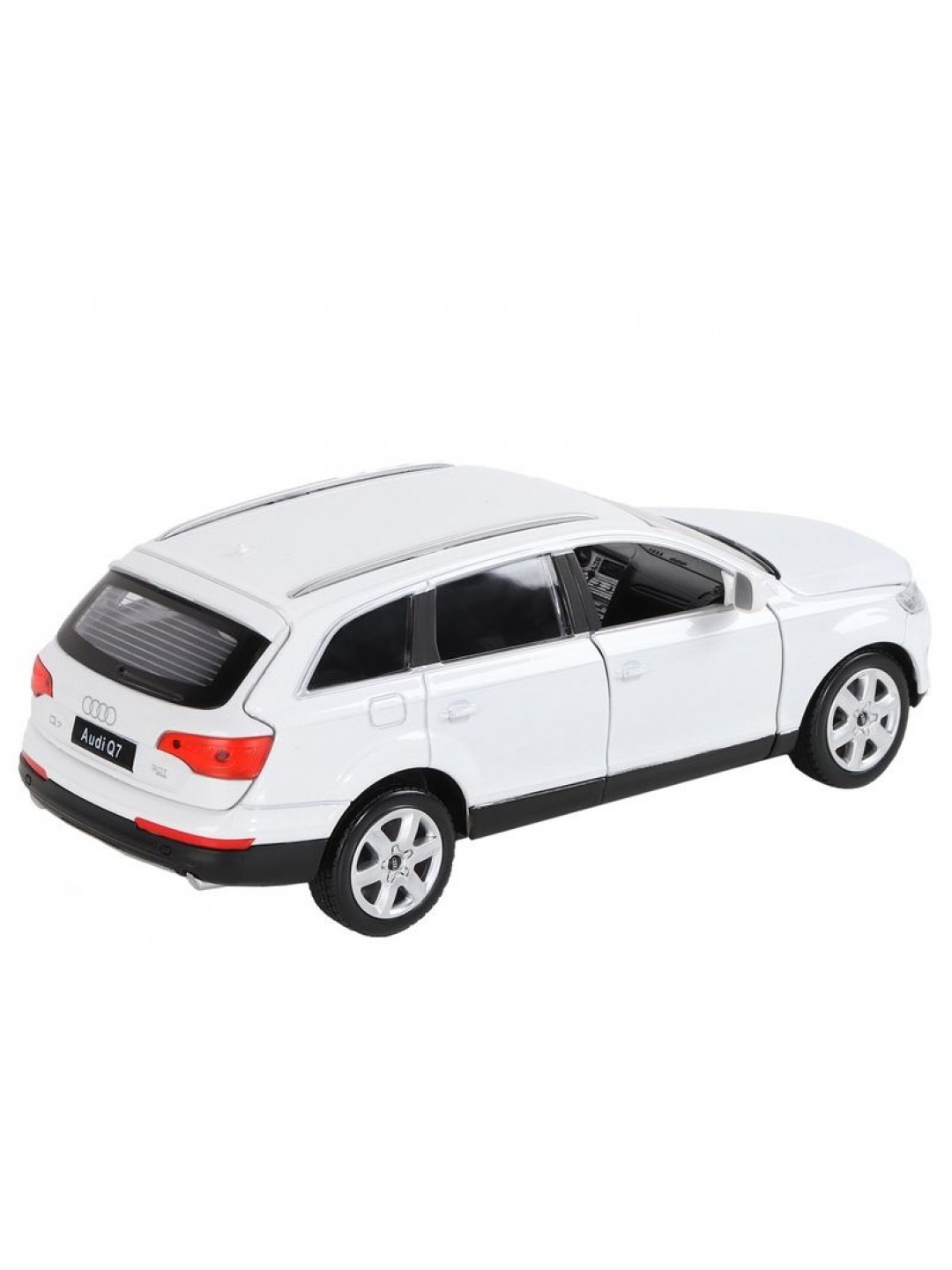 Машина "АВТОПАНОРАМА" Audi Q7, белый, 1/24, свет, звук, в/к 24,5*12,5*10,5 см