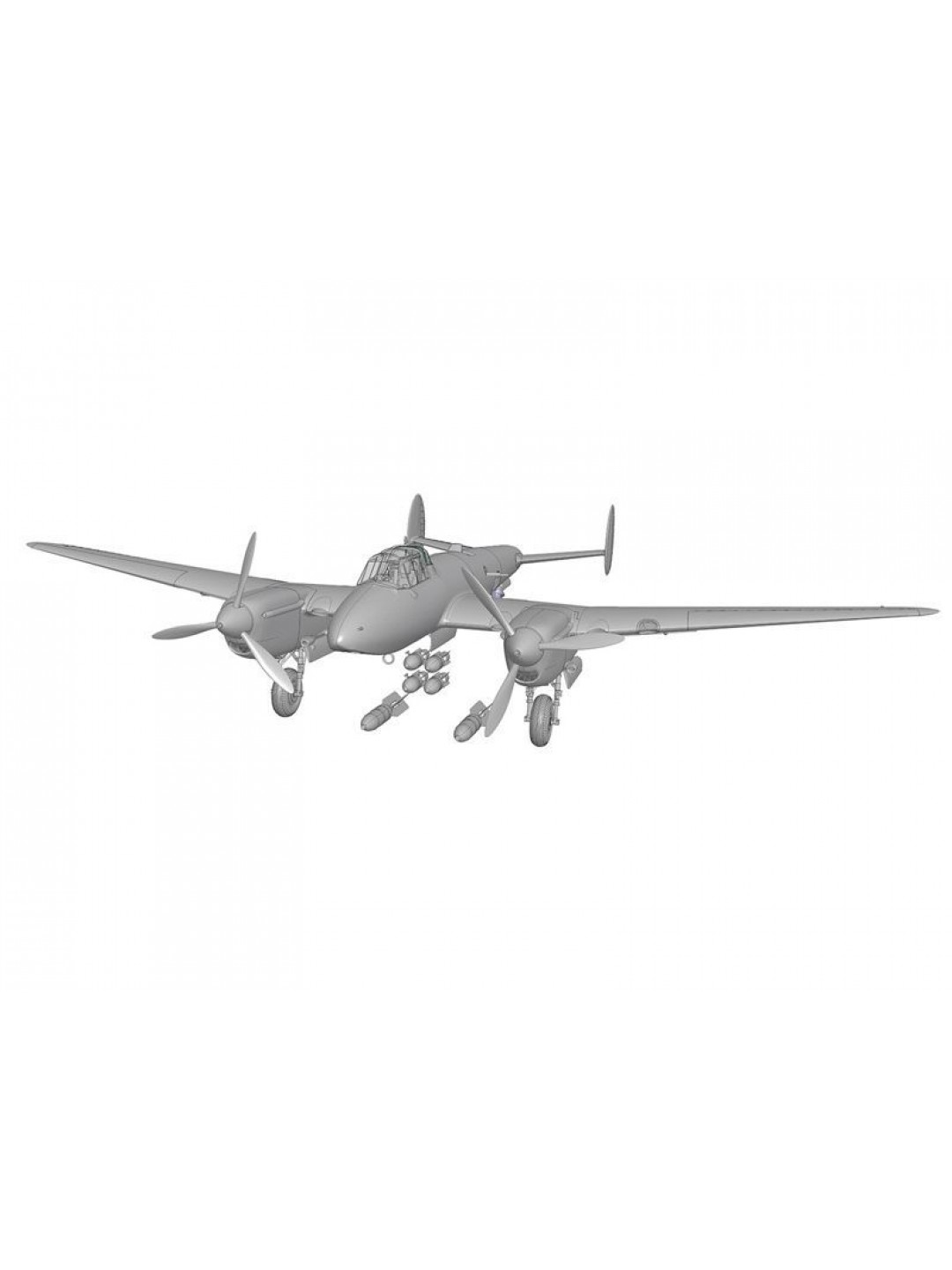 Сборная модель ZVEZDA Пикирующий бомбардировщик Пе-2, 1/48