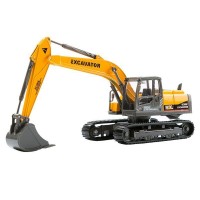 Машина "АВТОПАНОРАМА" ЭКСКАВАТОР НА ГУСЕНИЦАХ, 1/50, желтый, свет, звук, в/к 25*10*13 см Машина "АВТОПАНОРАМА" ЭКСКАВАТОР НА ГУСЕНИЦАХ, 1/50, желтый, свет, звук, в/к 25*10*13 см