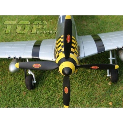 Радиоуправляемый самолет Top RC P-51D Pro желтый 750мм flight controller PNP