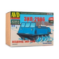 Сборная модель AVD Вездеход ЗИЛ-2906, 1/43 Сборная модель AVD Вездеход ЗИЛ-2906, 1/43