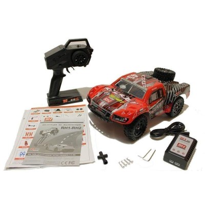 Радиоуправляемый шорт-корс Remo Hobby Rocket (красный) 4WD 2.4G 1/16 RTR