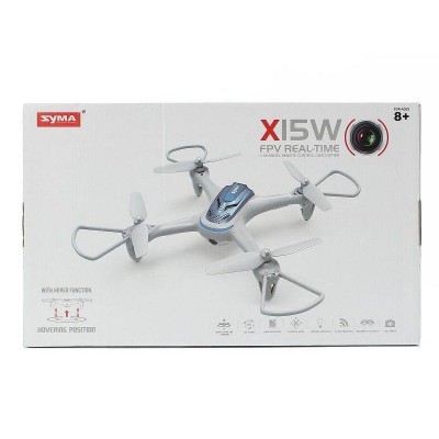 Р/У квадрокоптер Syma X15W с FPV трансляцией Wi-Fi, камера 0,3 Мп, 2.4G RTF