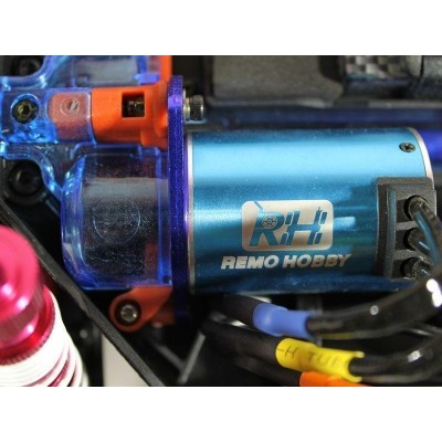 Радиоуправляемый шорт-корс Remo Hobby 9EMU Brushless (синий) 4WD 2.4G 1/8 RTR