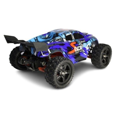 Радиоуправляемая трагги Remo Hobby S EVO-R UPGRADE V2.0 (синяя) 4WD 2.4G 1/16 RTR